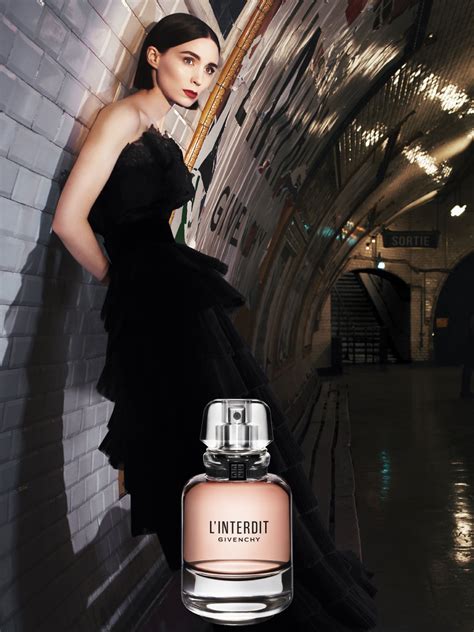 rooney mara givenchy|givenchy l'interdit perfume for women.